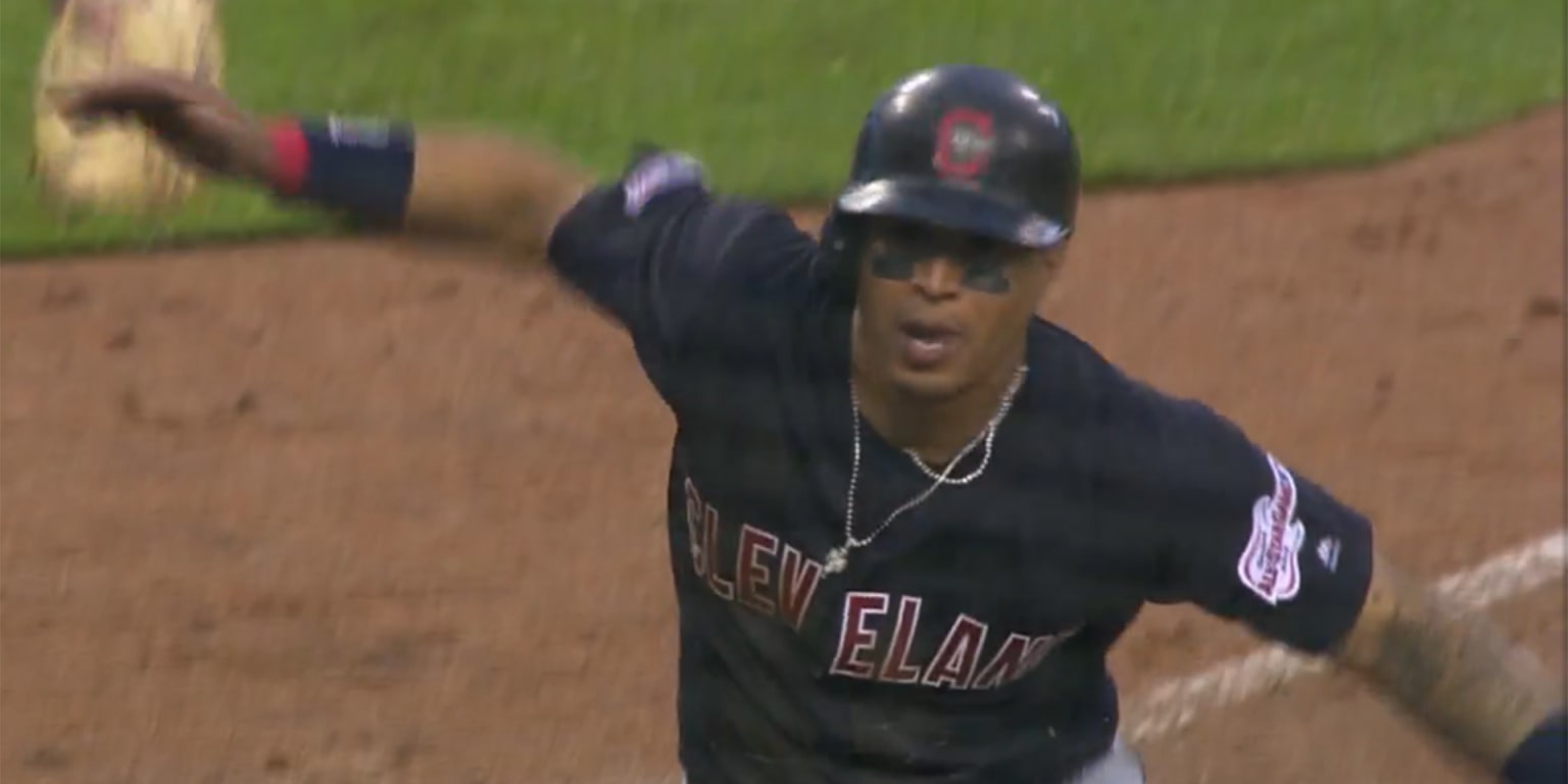 Leonys Martin steals home for Indians