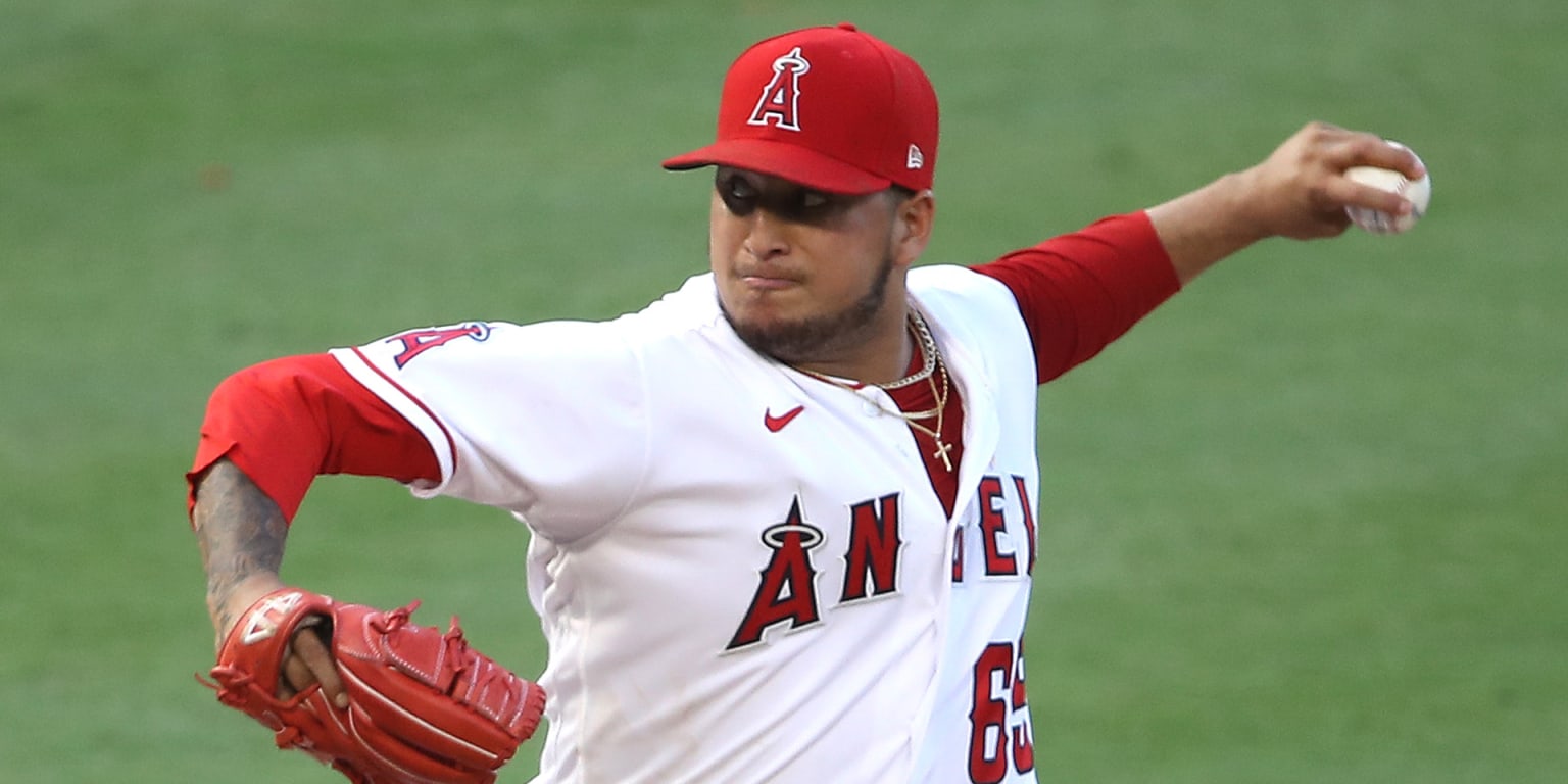 José Quijada Arrives At Angels Spring Training