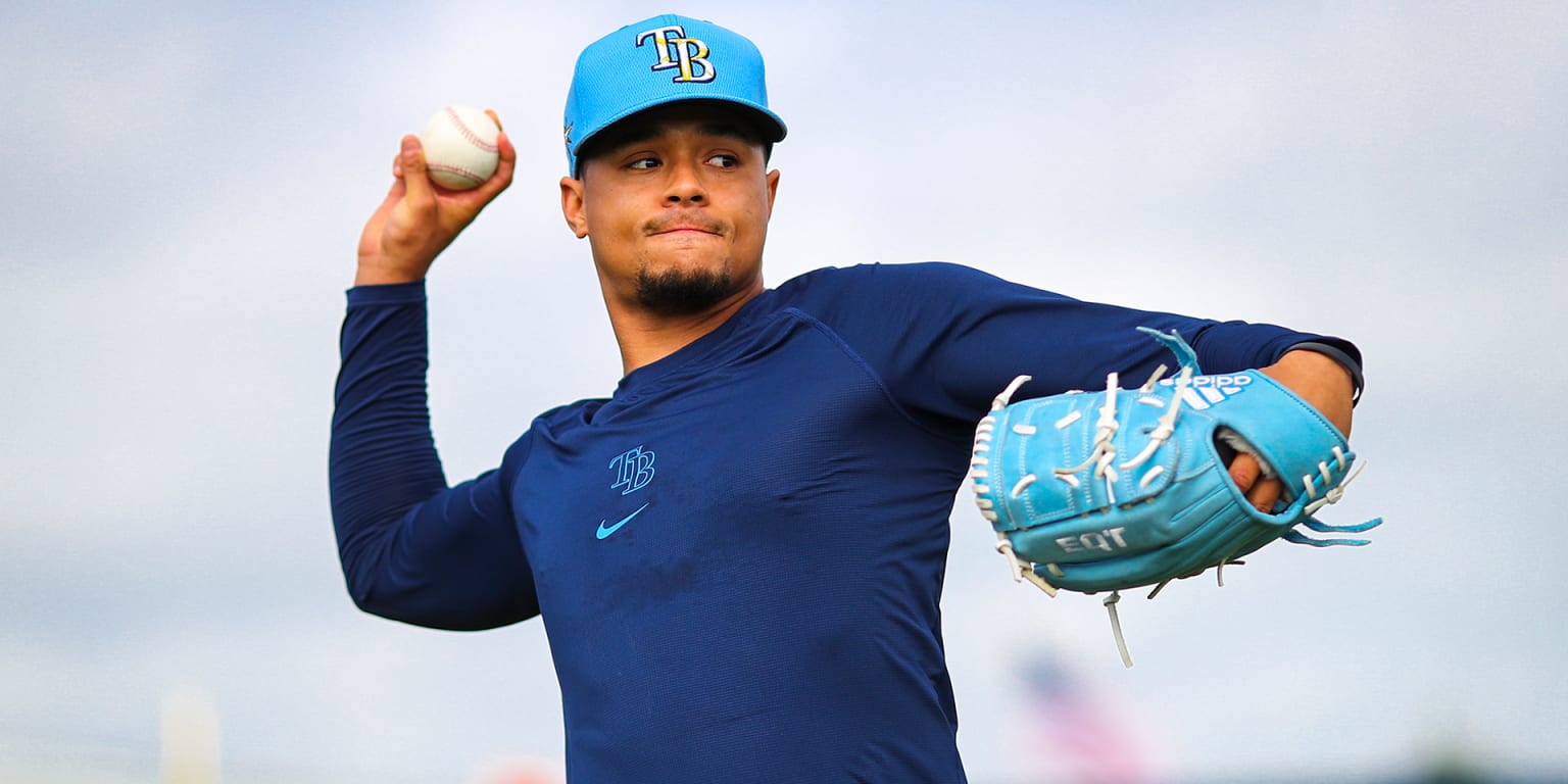 Chris Archer, Tampa Bay Rays, and his parents.