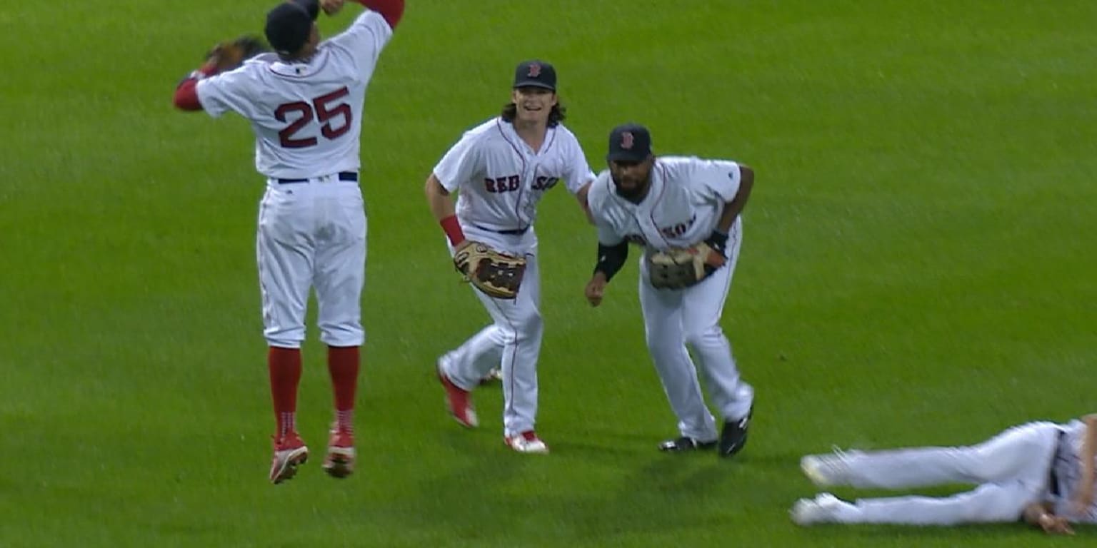 The Red Sox Outfield Celebration Dance Shirts Are Here