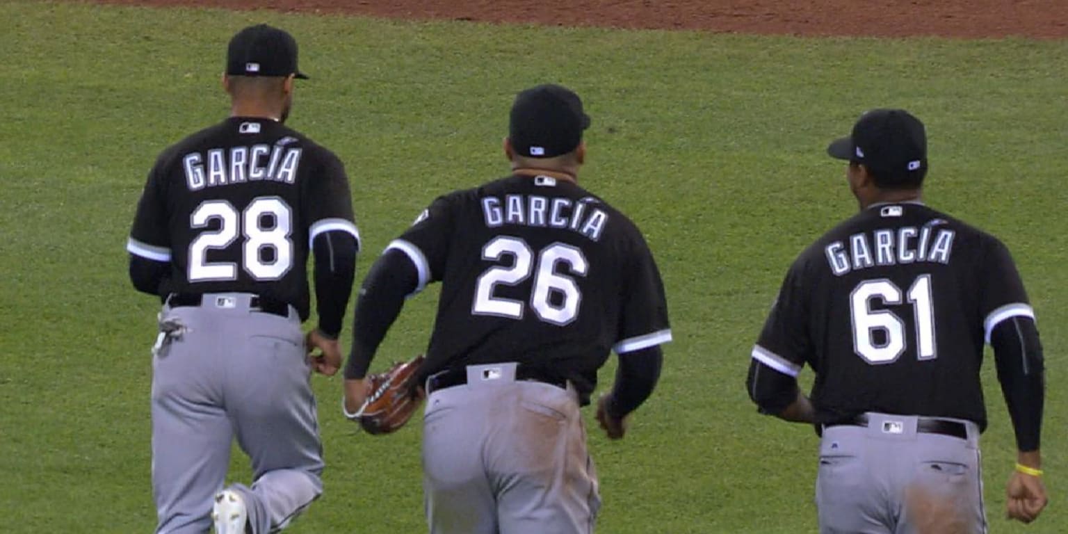White Sox starting an all-Garcia outfield against the Twins
