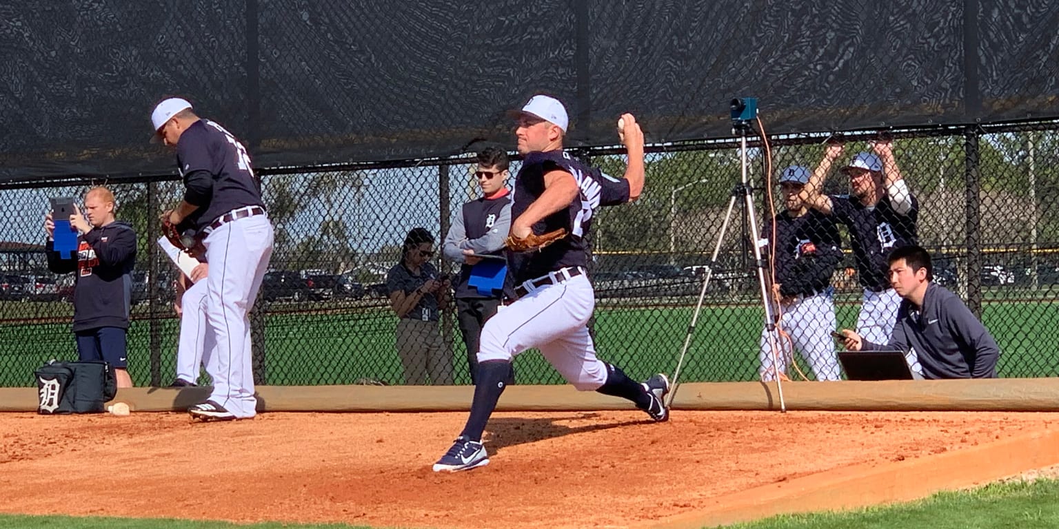 Daniel Norris of the Detroit Tigers looks on during Spring