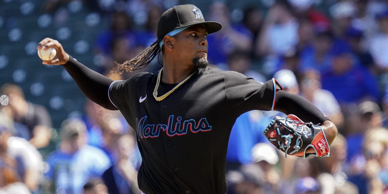 Miami Marlins' Edward Cabrera strikes out 12 in win vs Cubs