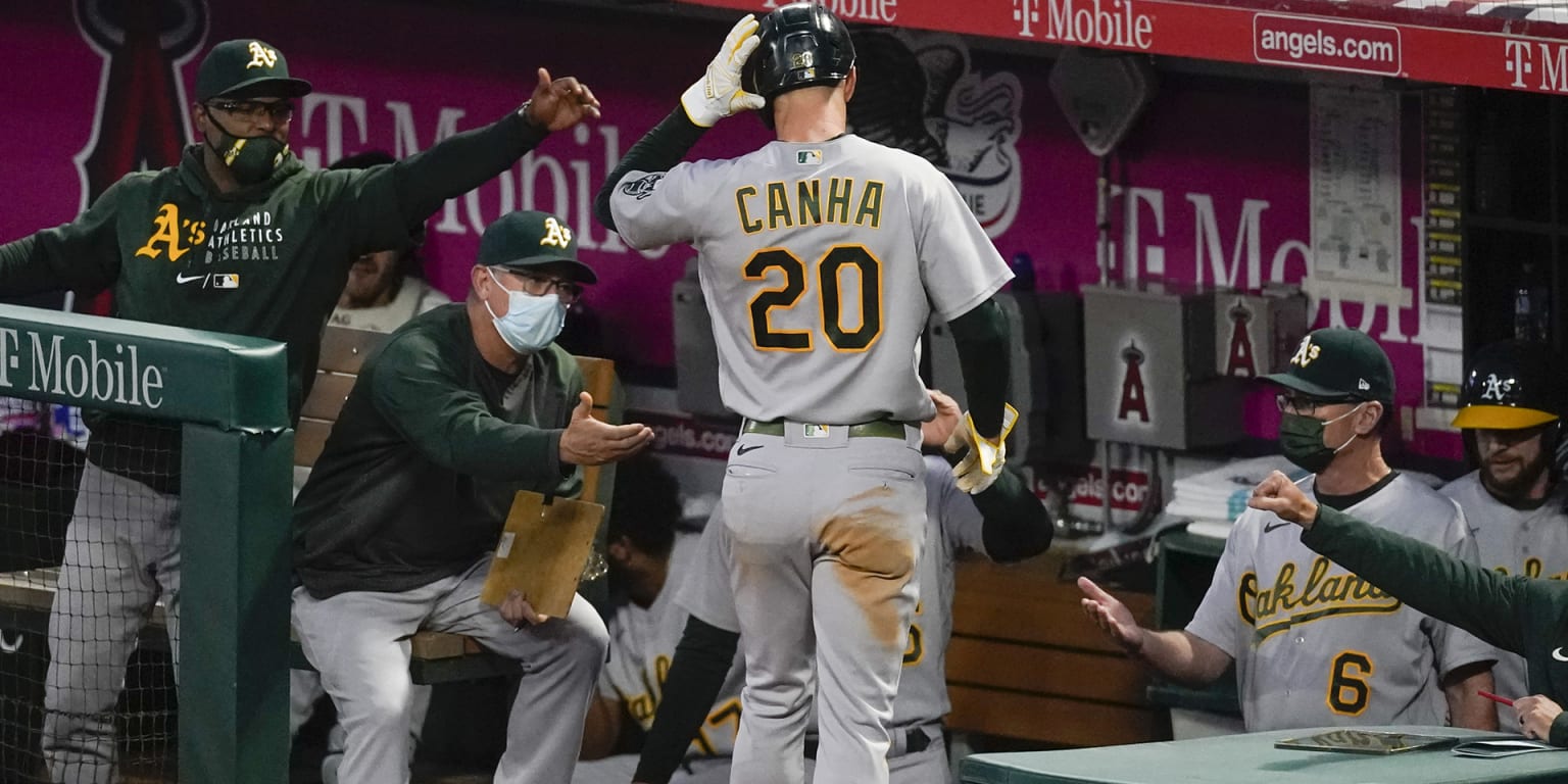 Mark Canha gets day off vs. Angels after HBP