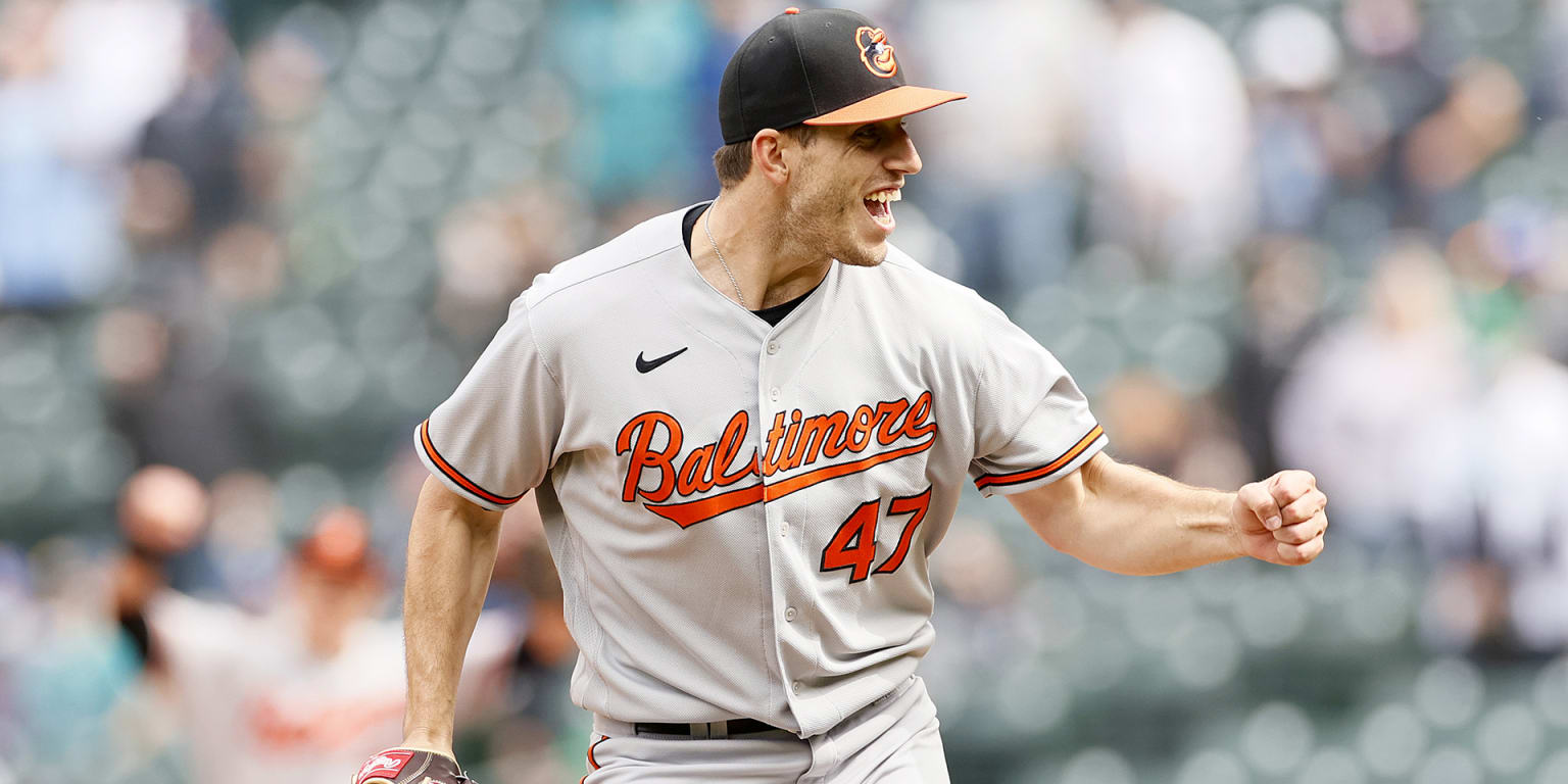 Baltimore orioles pitcher mike mussina hi-res stock photography