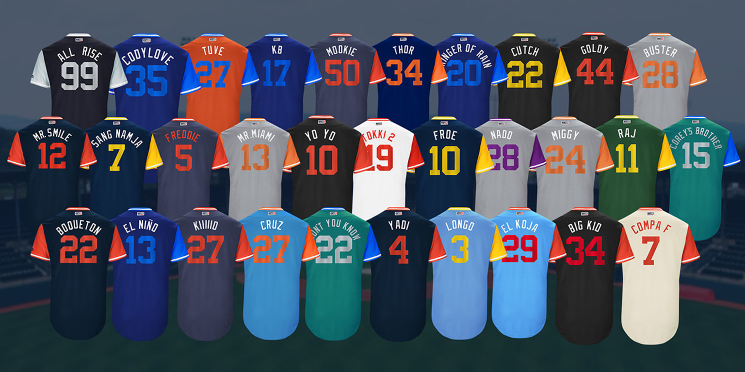 MLB gets creative for Players Weekend jerseys