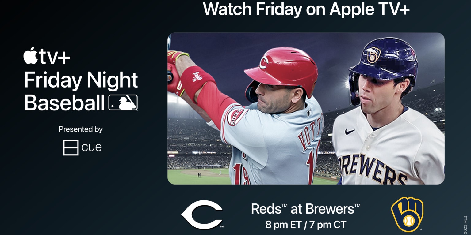 How to watch Reds-Brewers on Apple TV, August 5, 2022