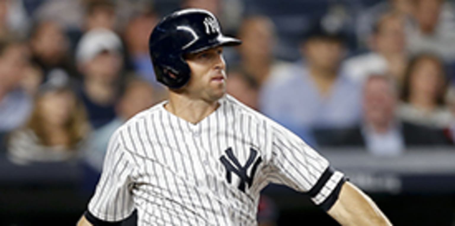 New York Yankee Brett Gardner, his wife Jessica and son attend the