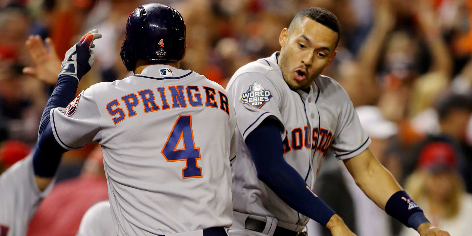 2019 World Series: Astros' Yordan Alvarez goes deep in Game 5