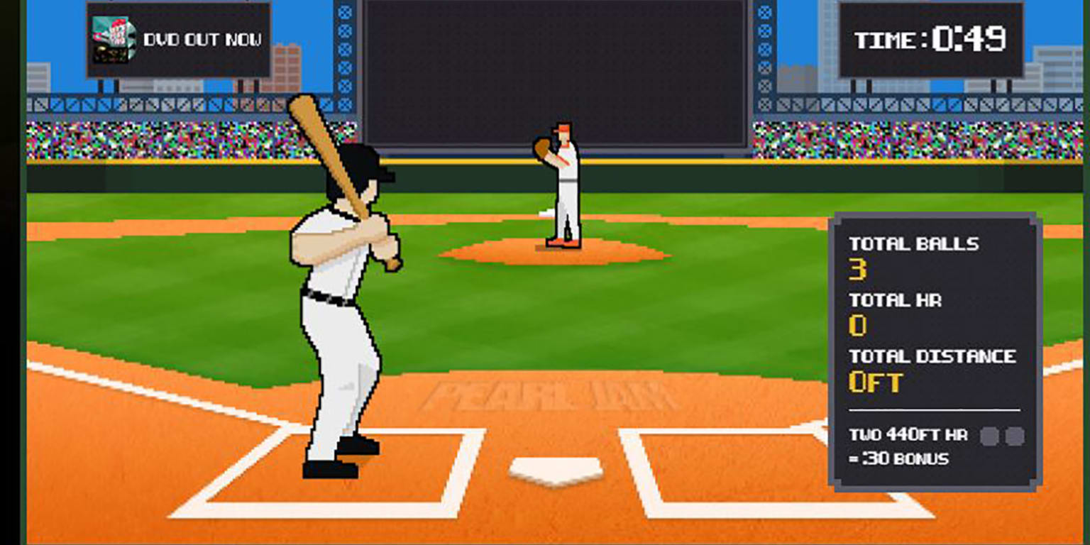 Try to hit home runs out of Wrigley Field as members of Pearl Jam in