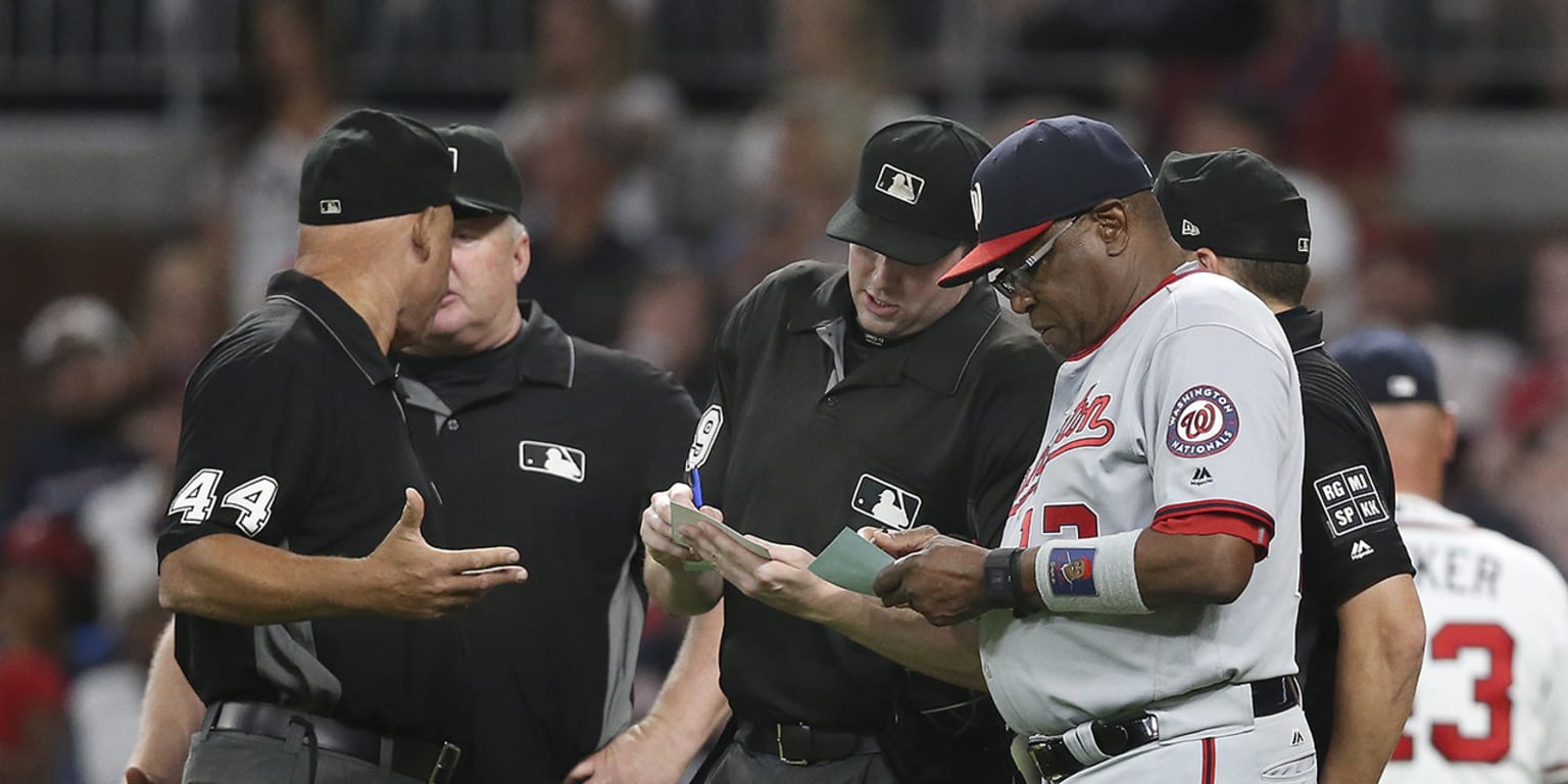 NationalsBraves game delayed by lineup change