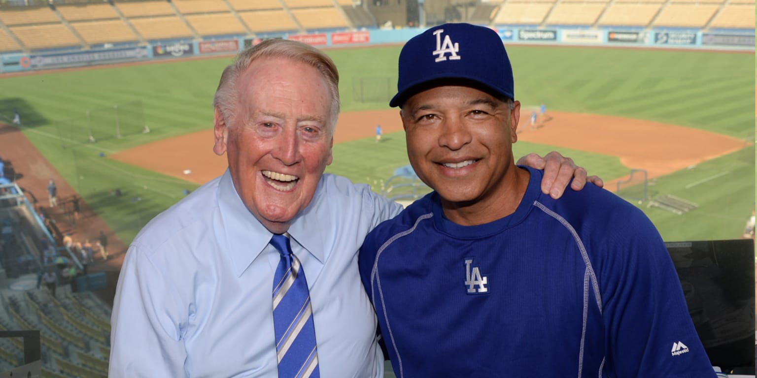 The Brooklyn Dodgers played their last game in '57; Vin Scully