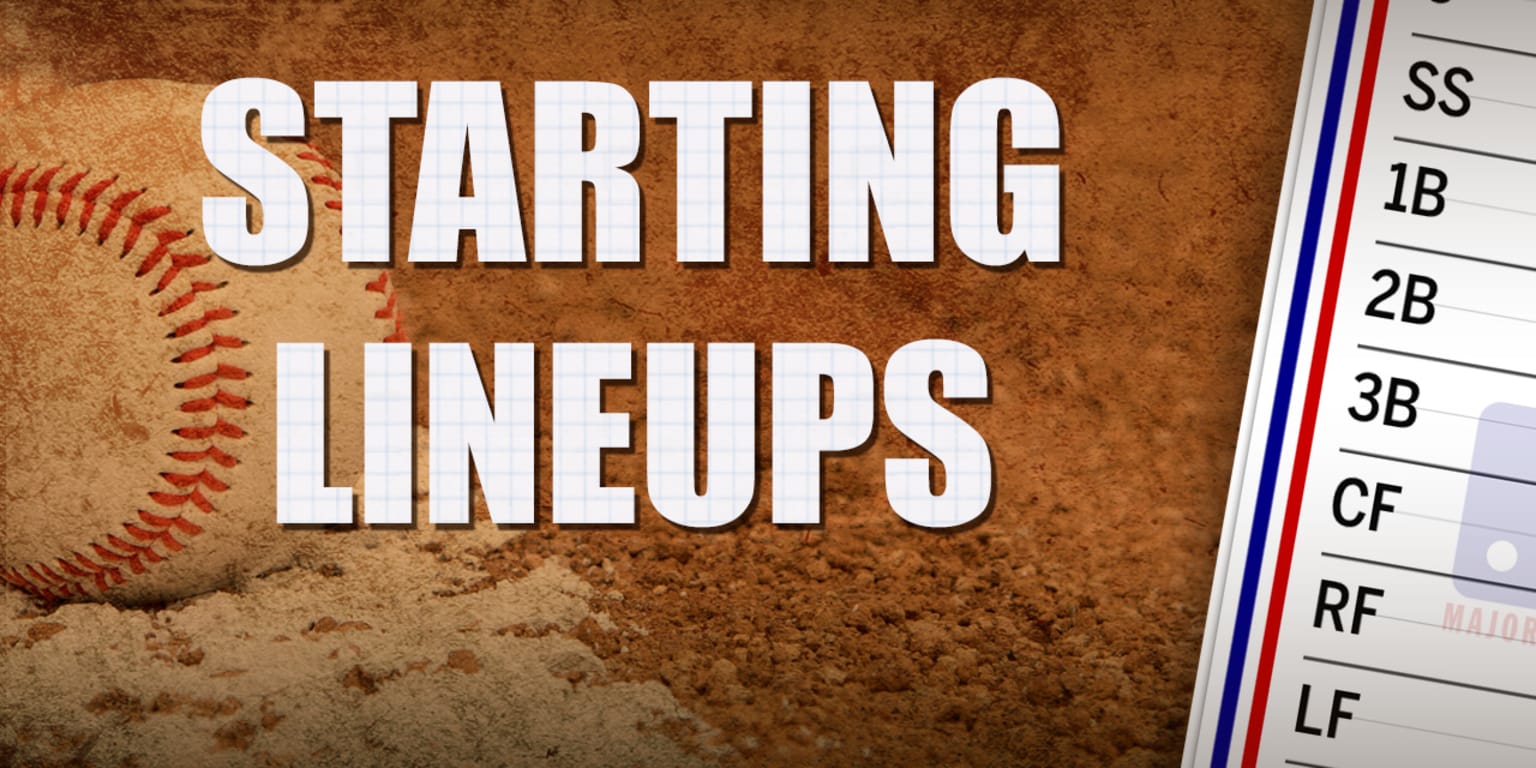 Today's MLB starting lineups May 31