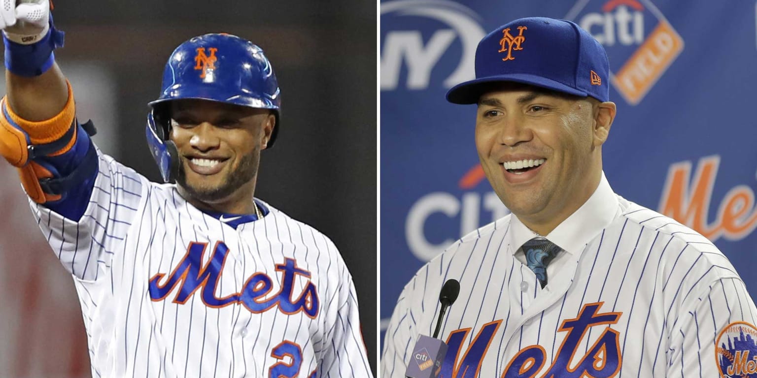 Robinson Cano of the New York Yankees is congratulated by