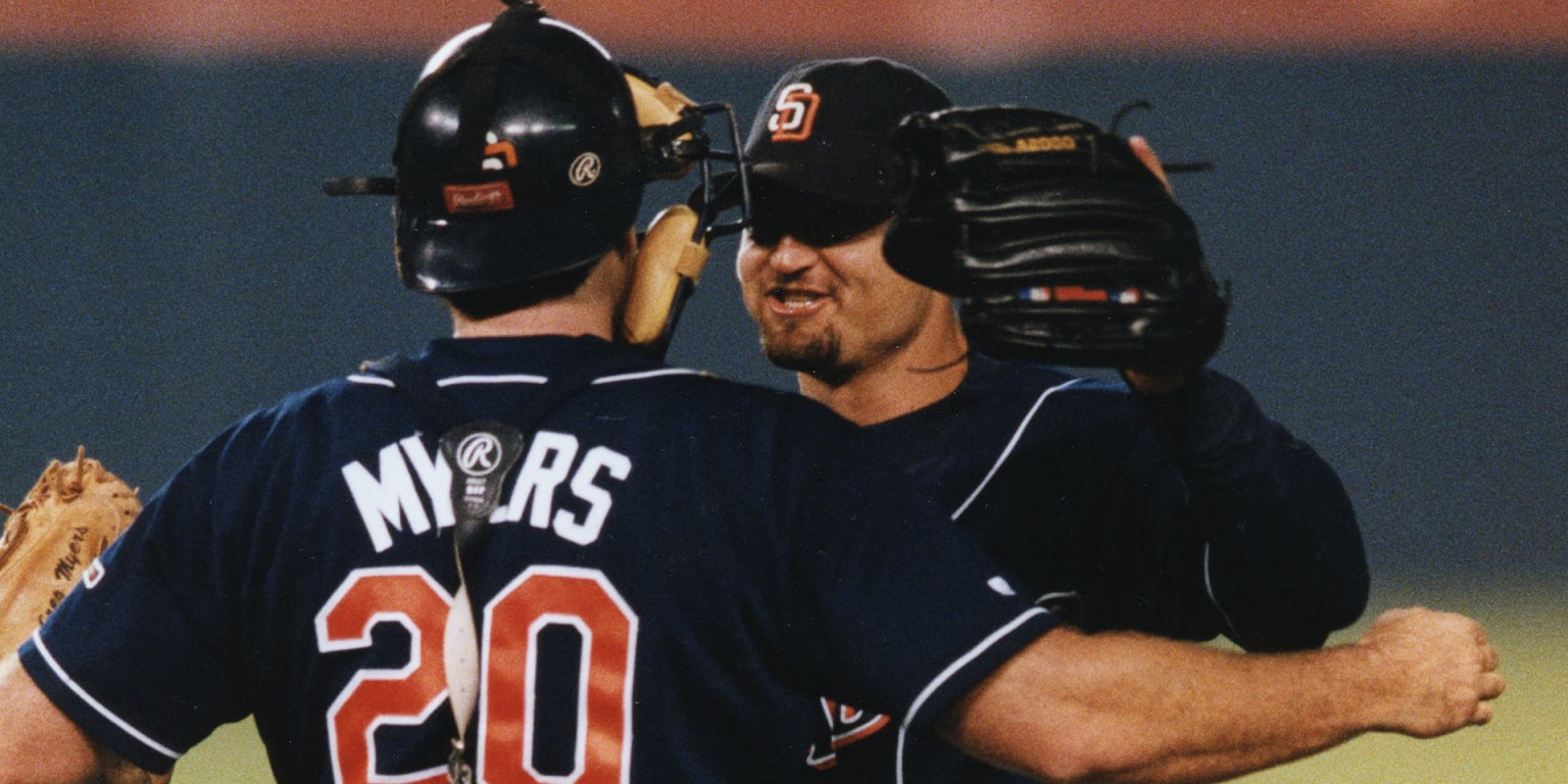 Trevor Hoffman's first at-bat since 2001 