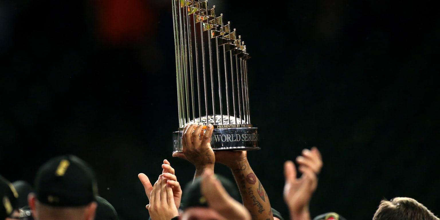 World Series trophy profile