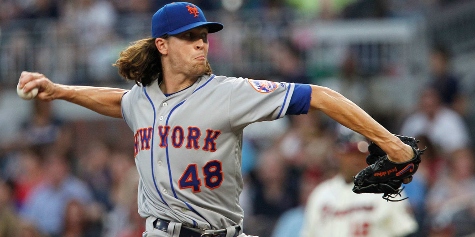 Jacob deGrom recorded his 15th win with a 7-3 victory over the Braves