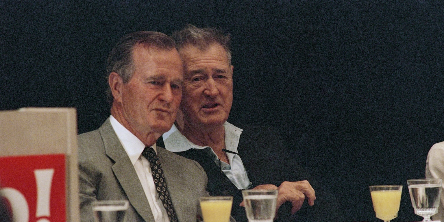 Ted Williams met George H.W. Bush in combat pilot training, and