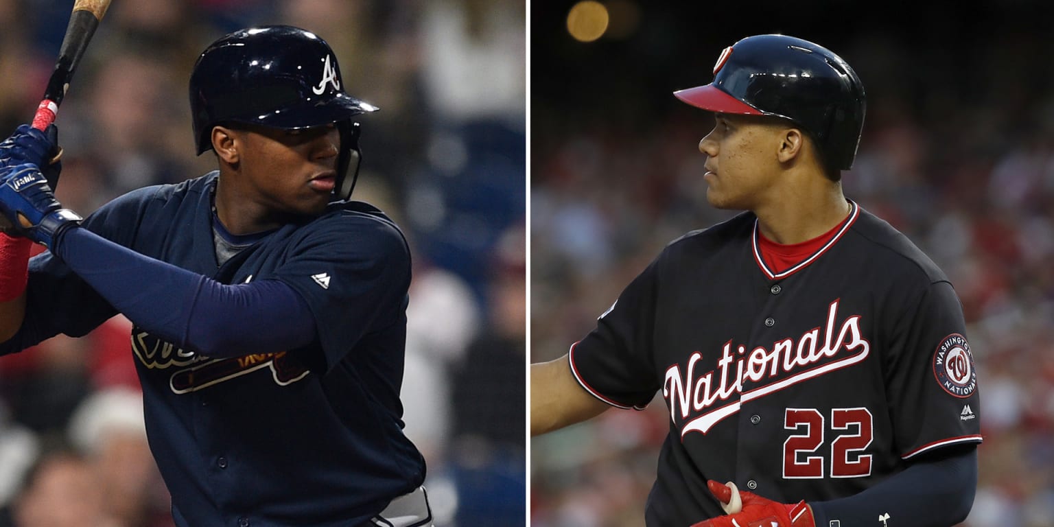スポーツ選手 JUAN SOTO / RONALD ACUNA JR. DUAL AUTO 2021 Topps Definitive Dual Auto Ronald Acuna Jr Juan Soto
