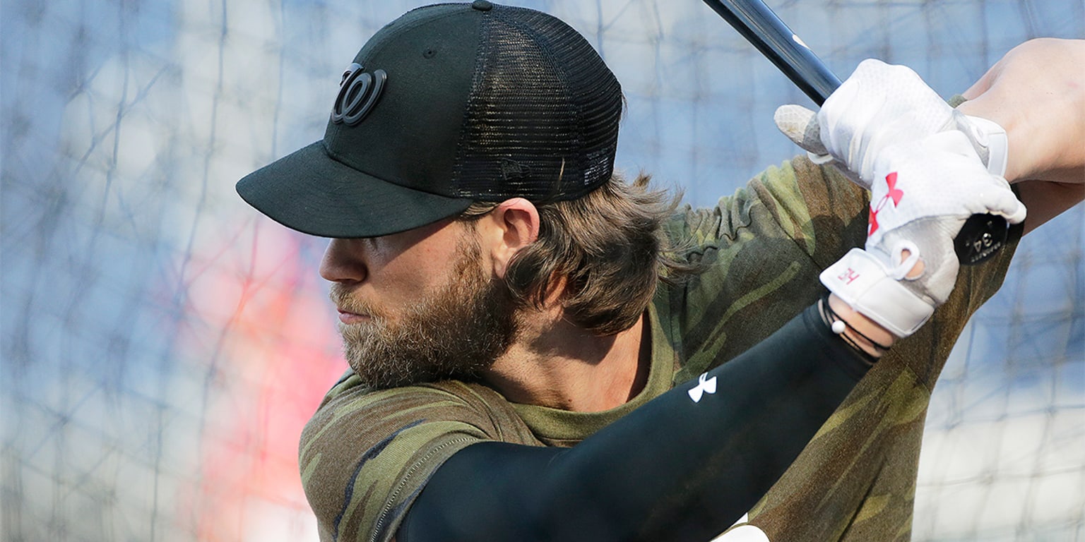 Washington Nationals OF Bryce Harper takes BP for first time since injury 