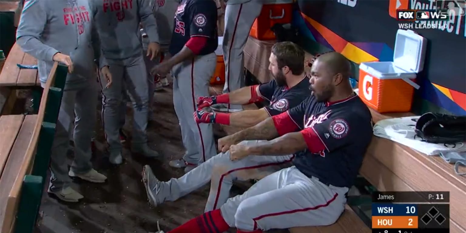 Nationals dugout celebrations would make coming home better