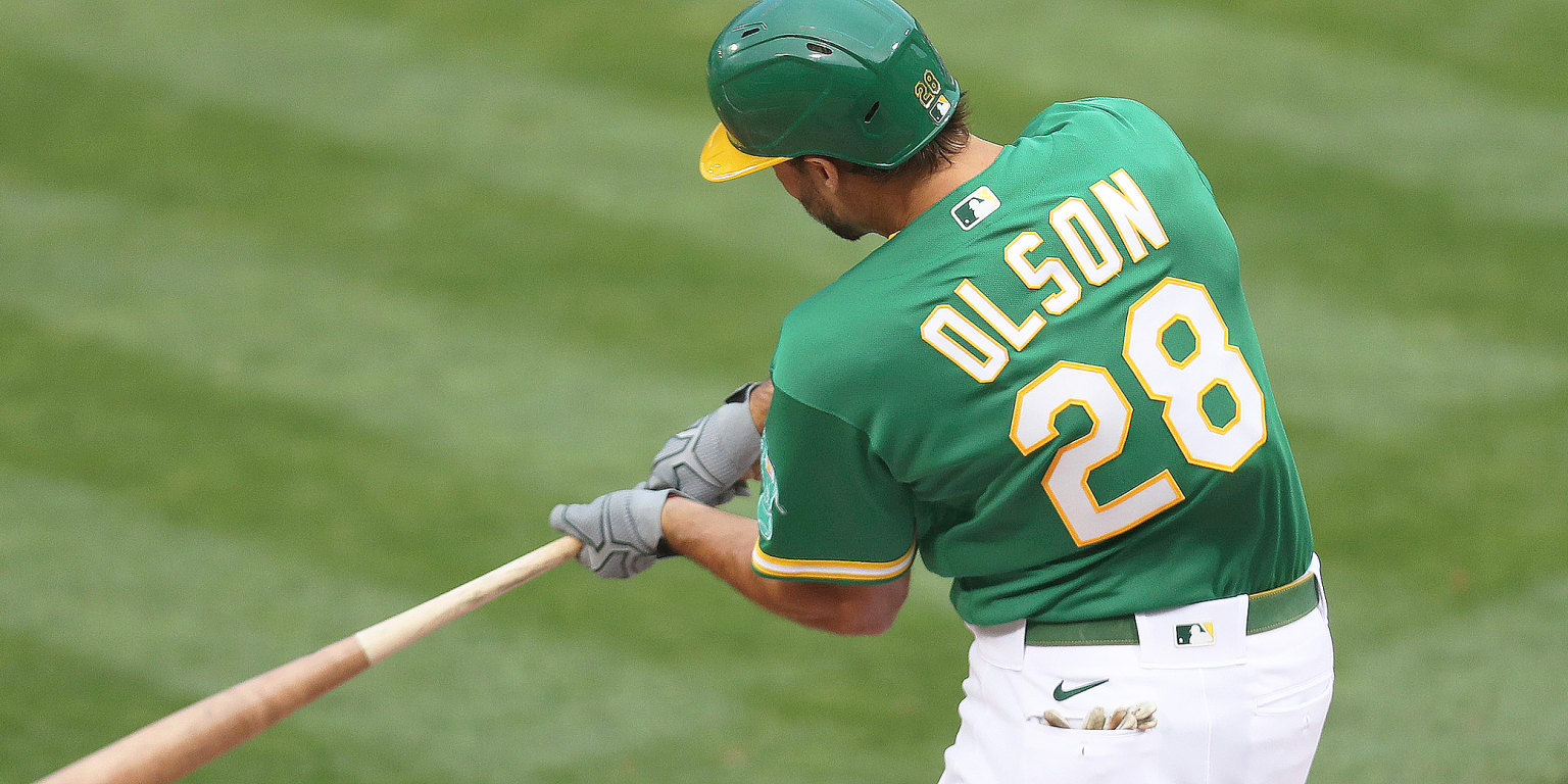 A's Matt Olson debuts mustache, hits three HRs in two games: 'I didn't do  it to look good