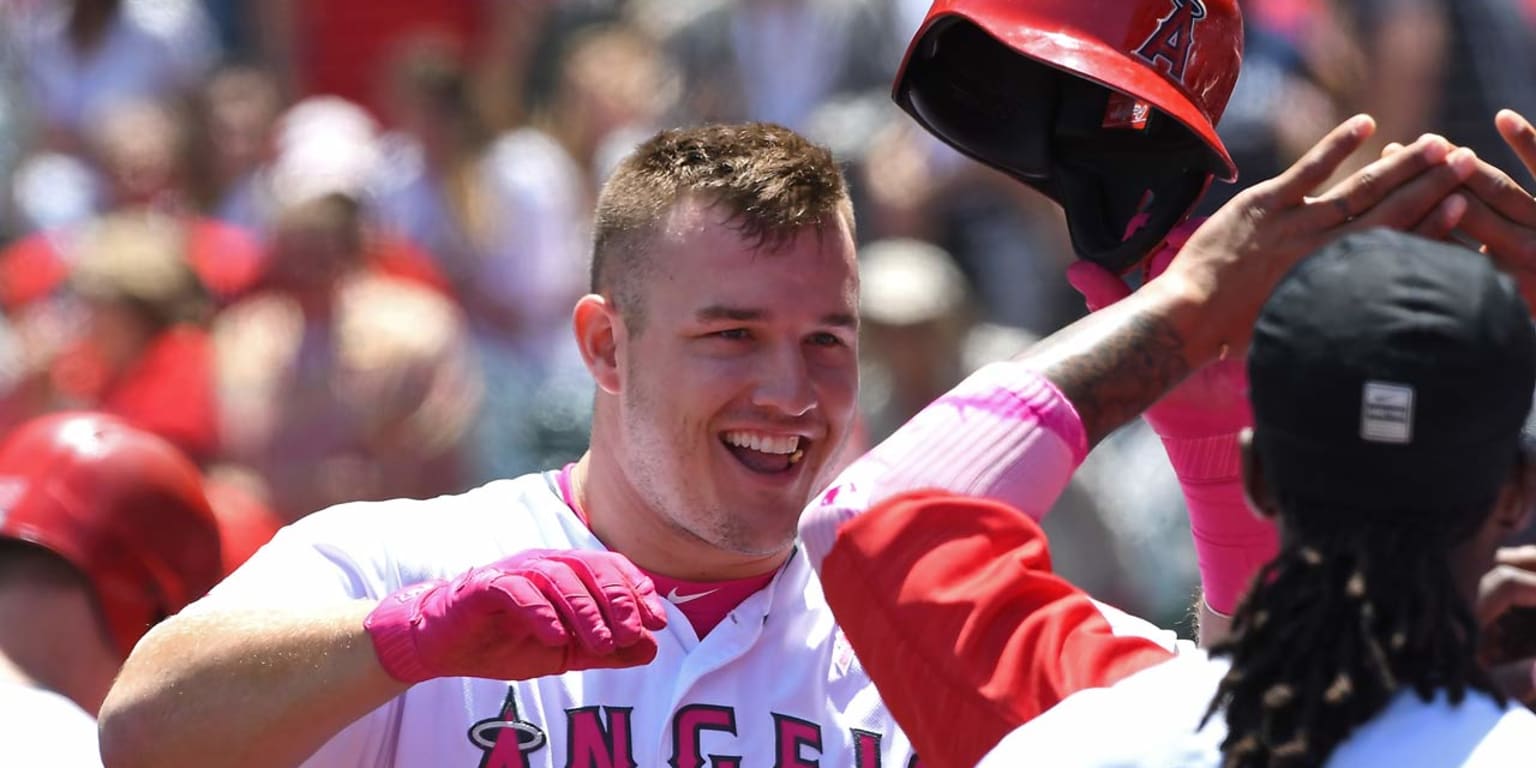 Mike Trout Game-Used 2018 Mother's Day Cap