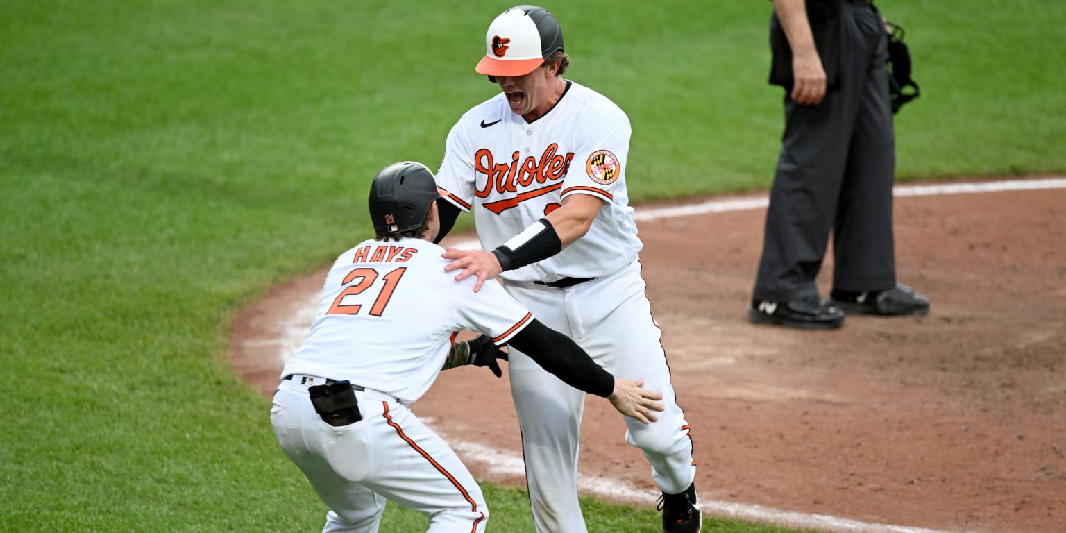 Baltimore Orioles' Rougned Odor follows through on a swing against the  Chicago White Sox during the fifth inning of a baseball game, Tuesday, Aug.  23, 2022, in Baltimore. The Orioles won 5-3. (