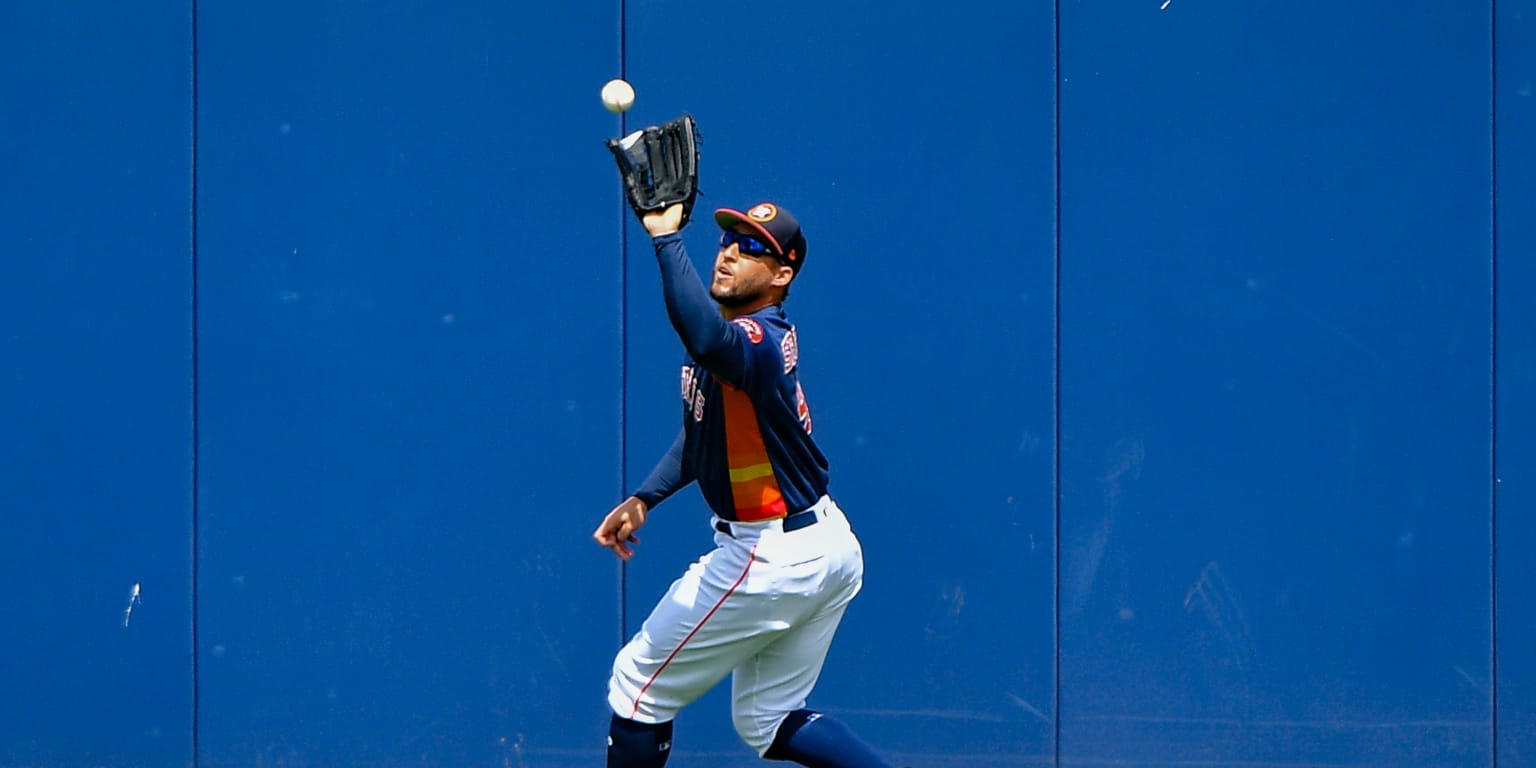 George Springer learning from Michael Brantley