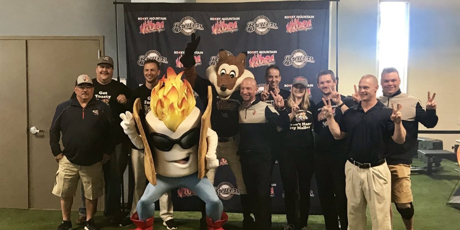 This minor league mascot is s'more than a suit -- he's (camp)fire