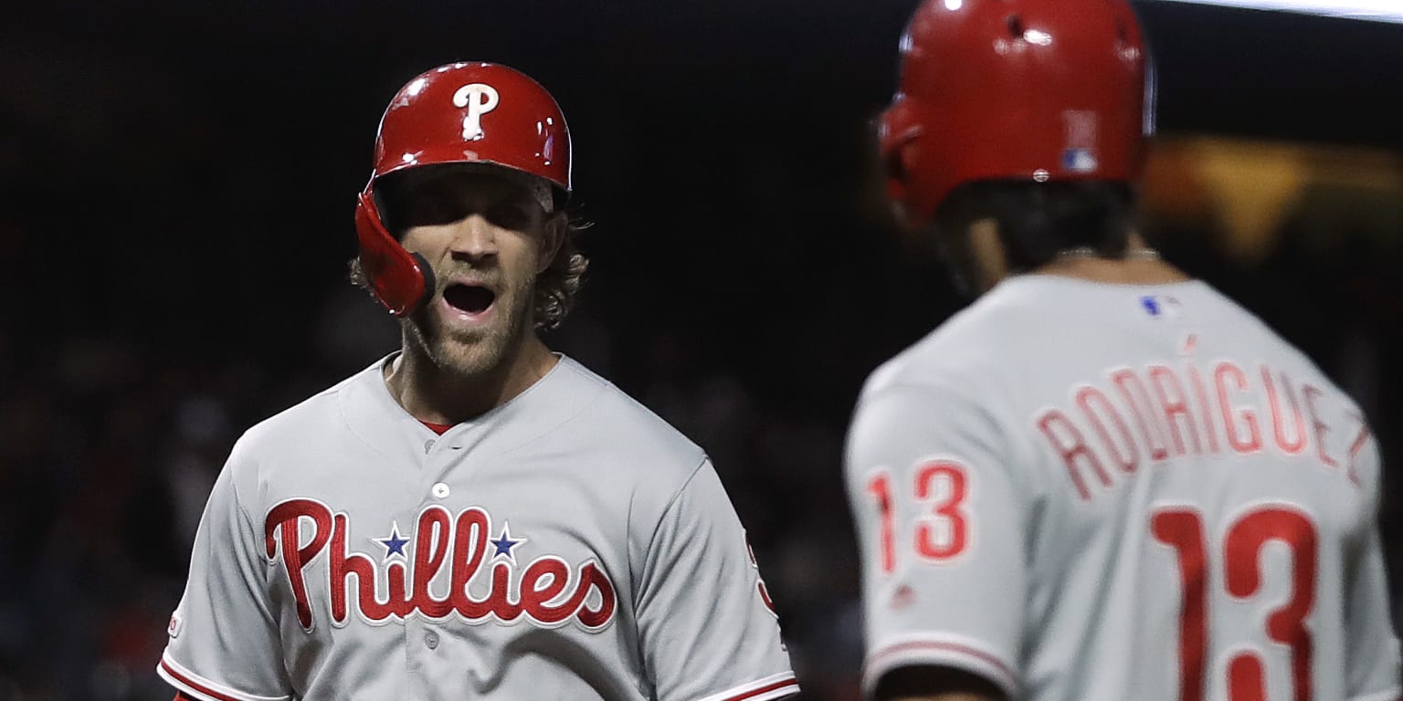 Bryce Harper's 2 Home Run Game vs Giants, August 9, 2019