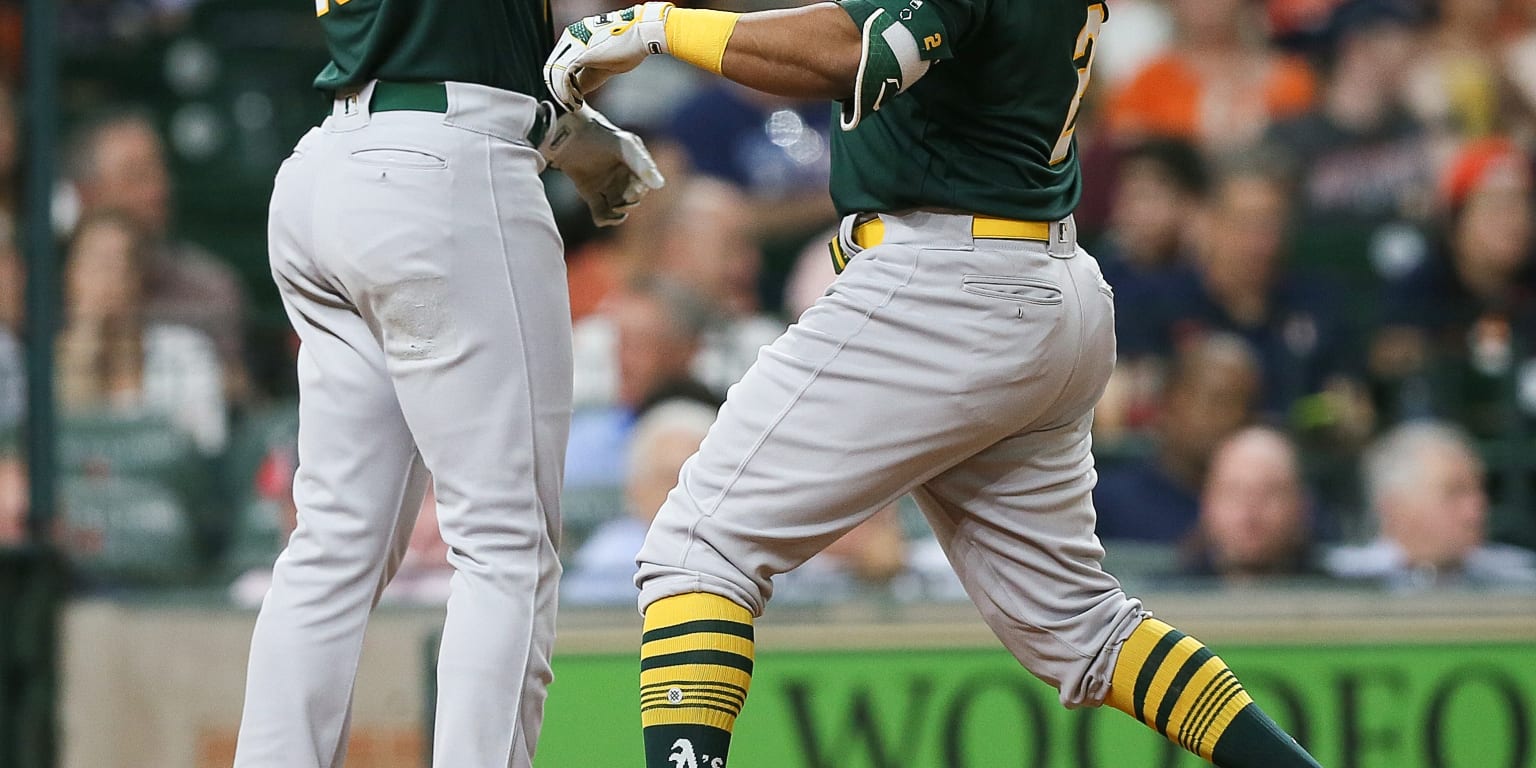 Wearing jersey signed by Make-A-Wish kid, A's slugger hits massive