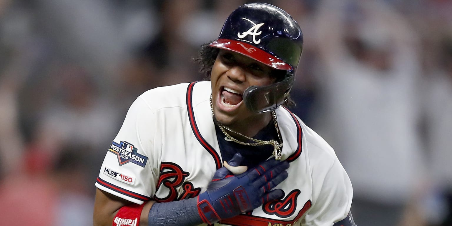 Ronald Acuña Jr. leaves game with sore foot - Battery Power