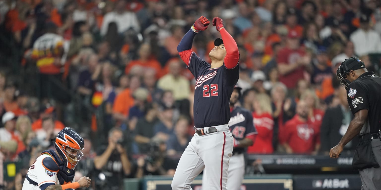 Juan Soto durante la Serie Mundial de 2019