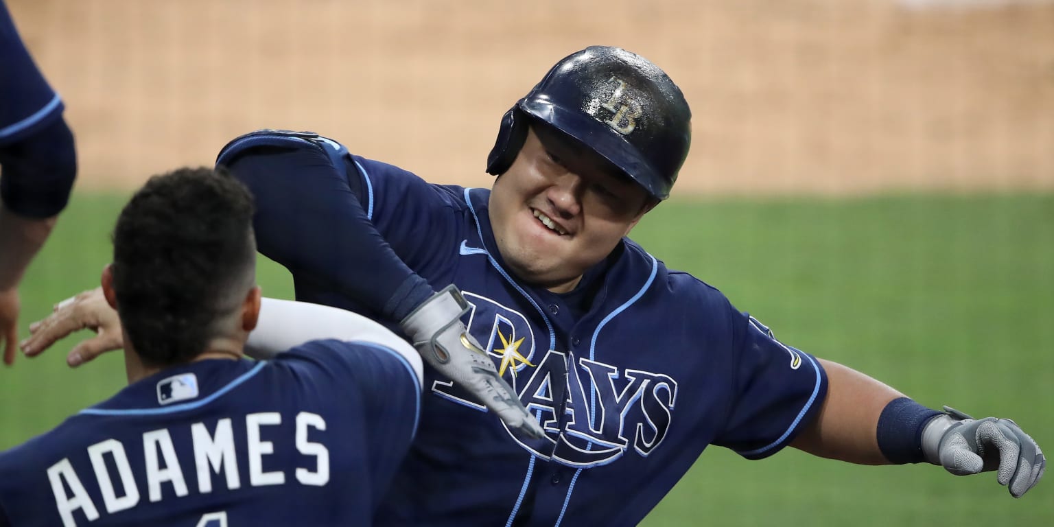 Ji-Man Choi is holding down first base for the Rays, and he's having fun  doing it - The Athletic