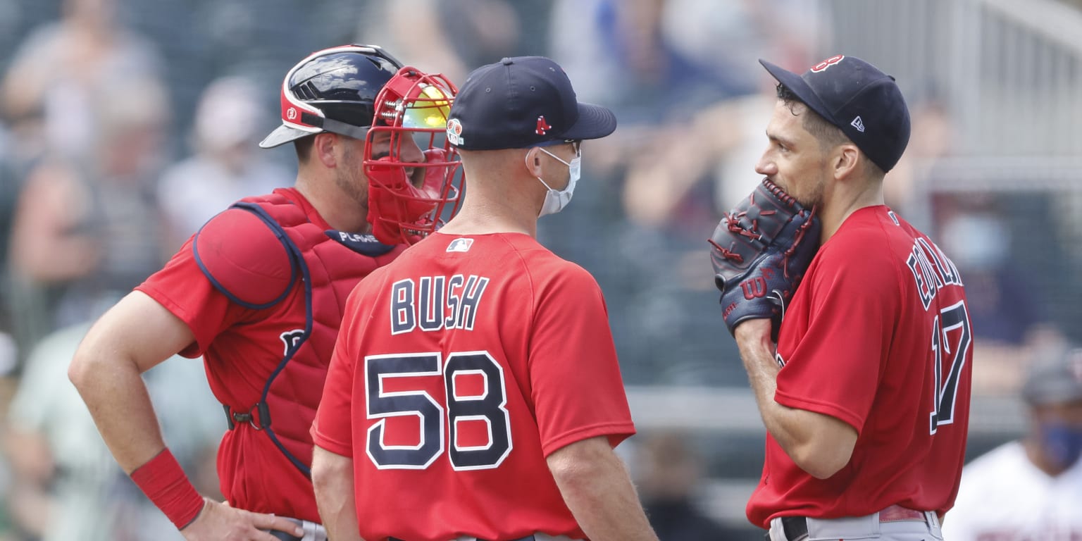 Boston Red Sox's Garrett Richards working with quicker tempo