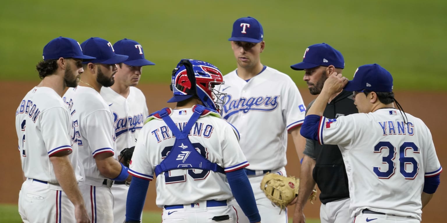 New York Yankees starting pitcher Corey Kluber throws to the Texas Rangers  in the first inning of a baseball game in Arlington, Texas, Wednesday, May  19, 2021. Kluber threw a no-hitter in