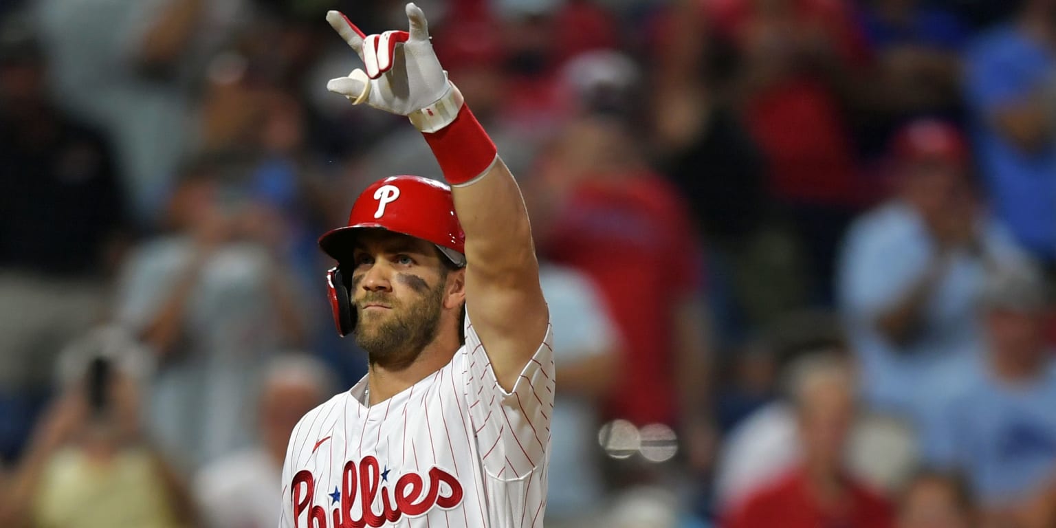 MVP! Bryce Harper with his nephew Colton & niece Harper on the MLB