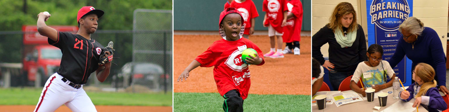 Young players get lessons at Cincinnati Reds Legends Youth