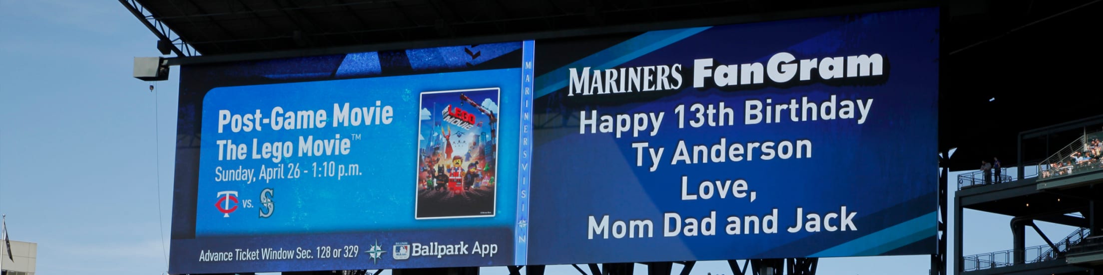 Mariners Scoreboard Messages | Seattle Mariners