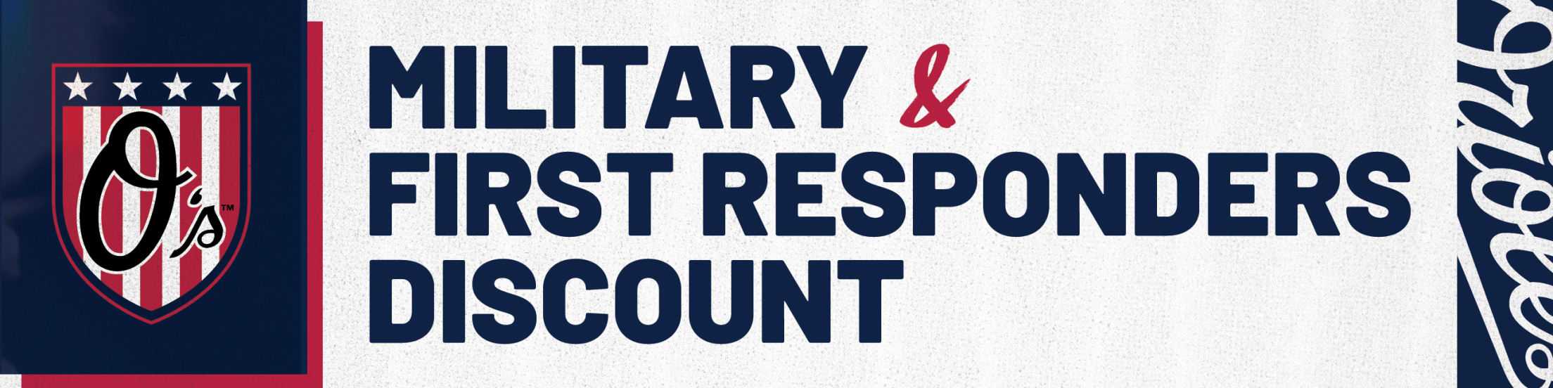 Military & First Responder Ticket Discount Baltimore Orioles