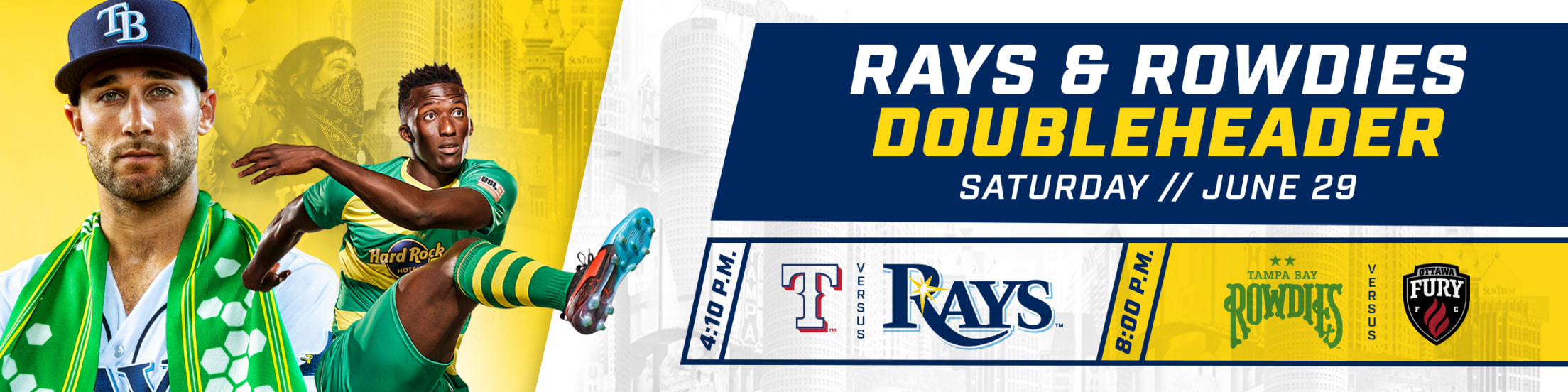 Rays, Rowdies announce second doubleheader ticket package