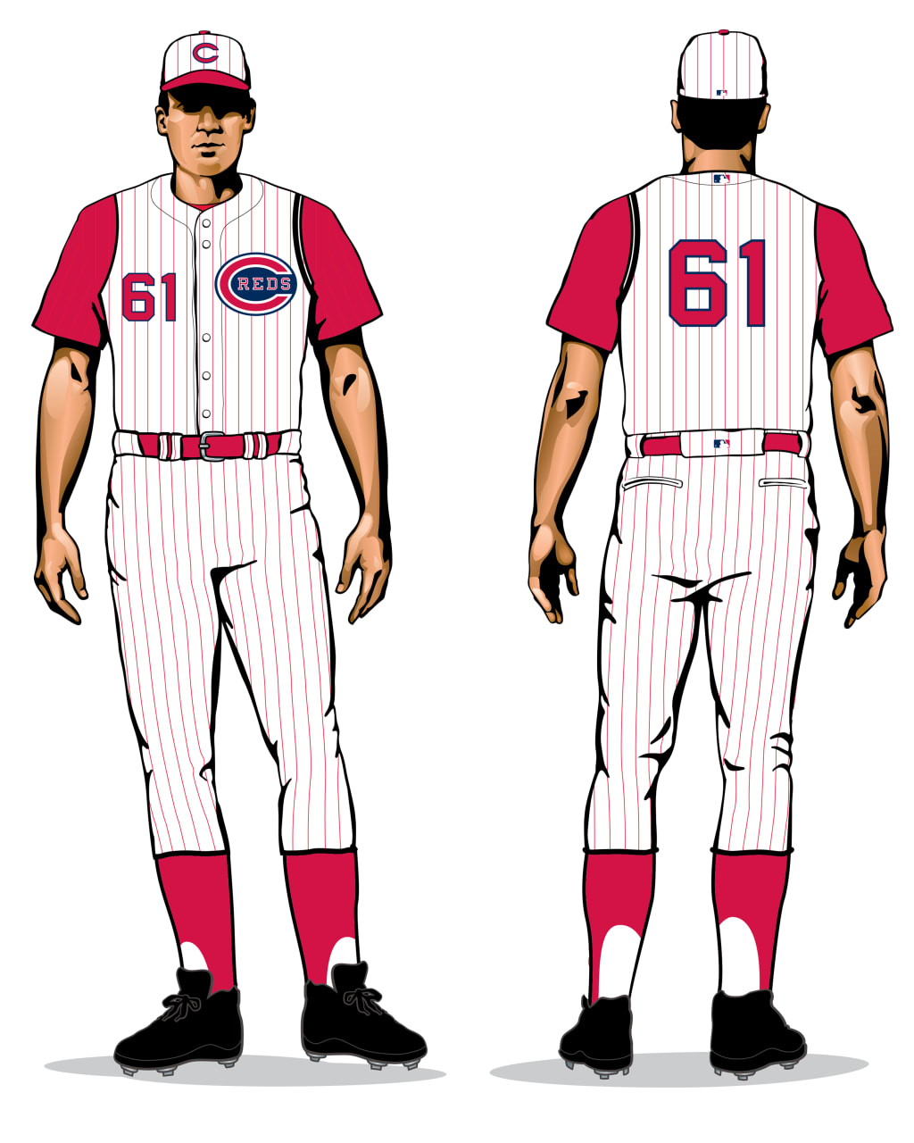 Cincinnati Reds - 1902 Home - The Reds wore this uniform style