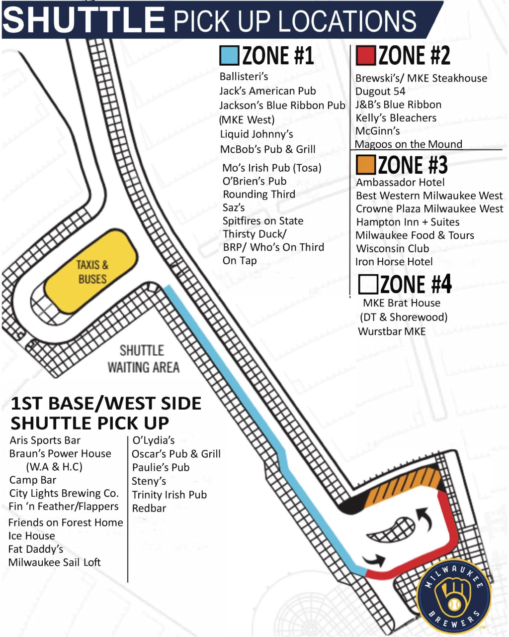 Shuttle Services American Family Field Milwaukee Brewers