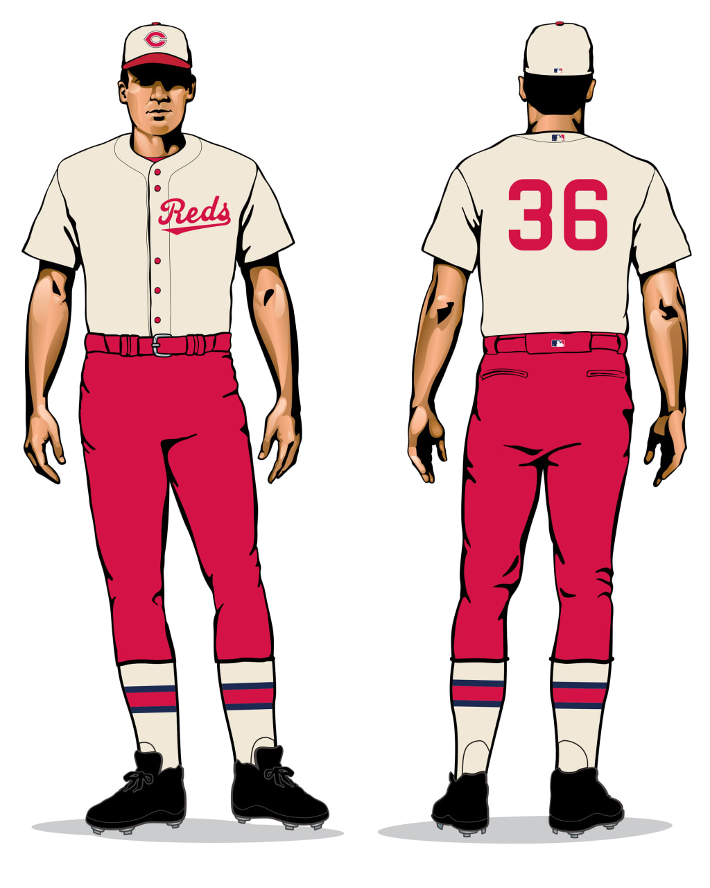 Uniforms history cincinnati reds
