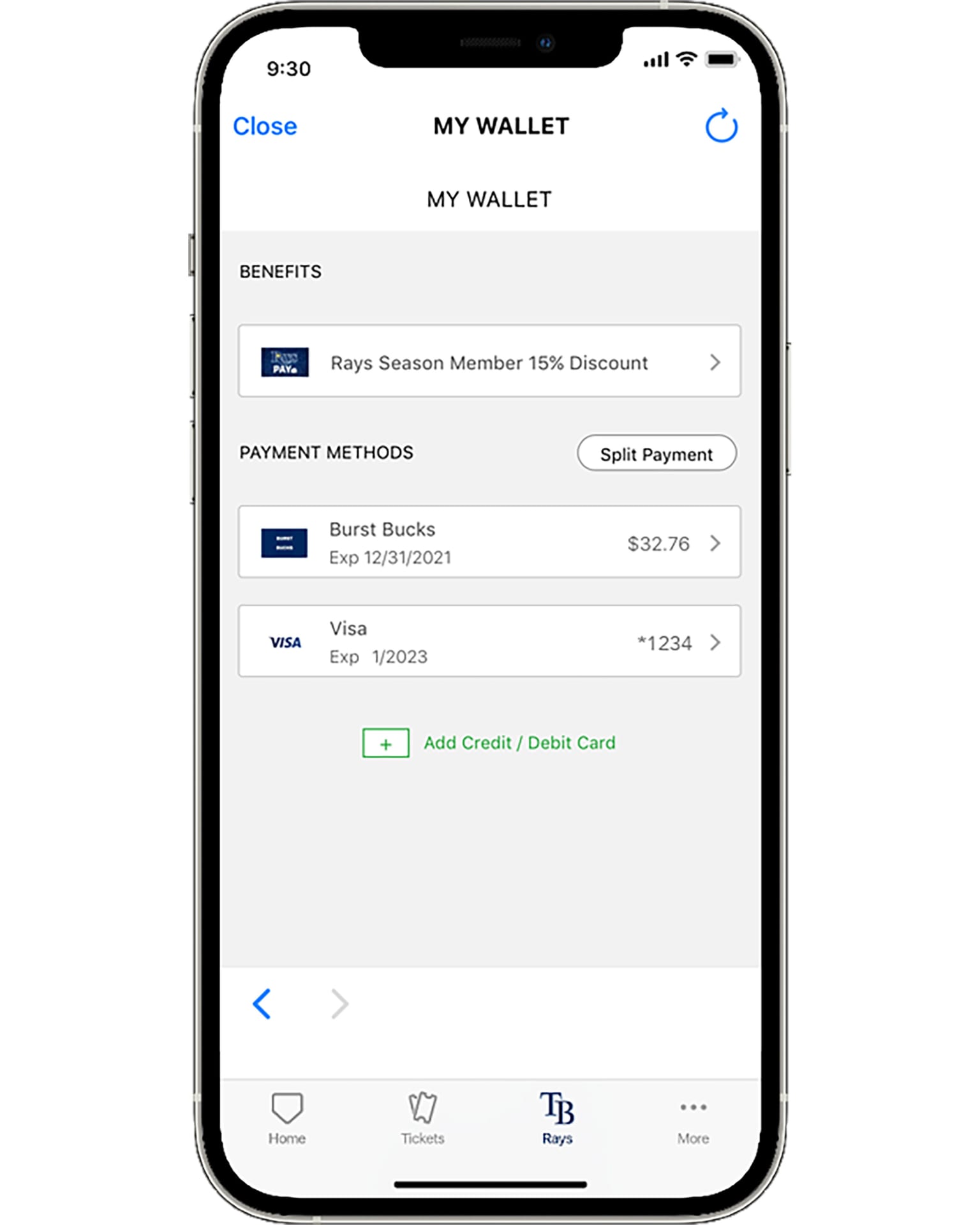 Mobile Ticketing | Wallet | Tampa Bay Rays