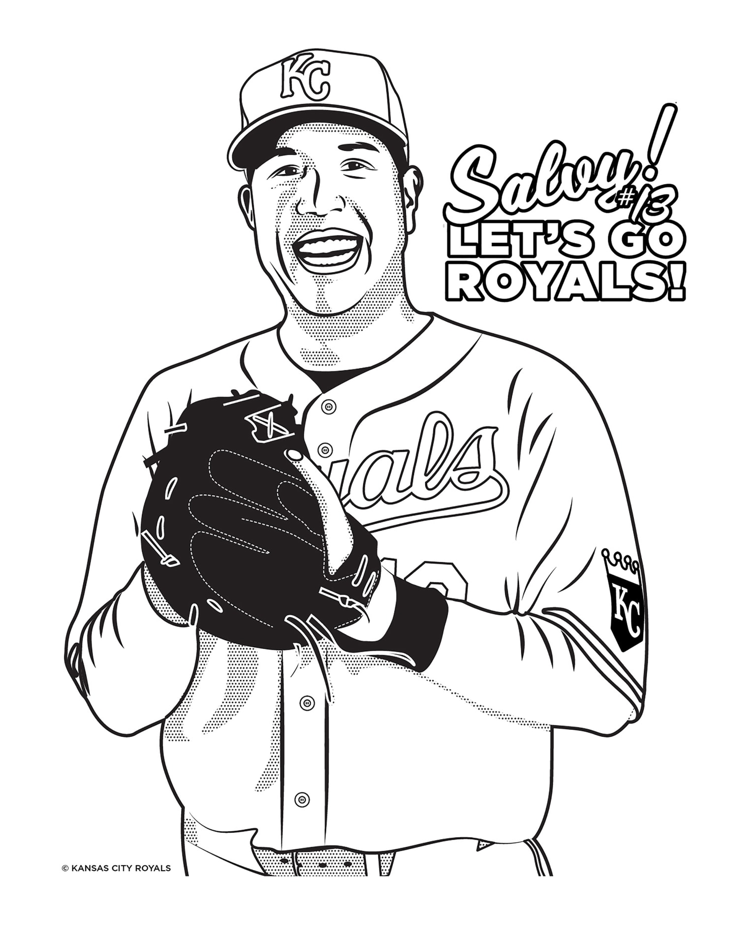 KC Royals Slugger  Baseball coloring pages, Coloring pages, Quilt patterns