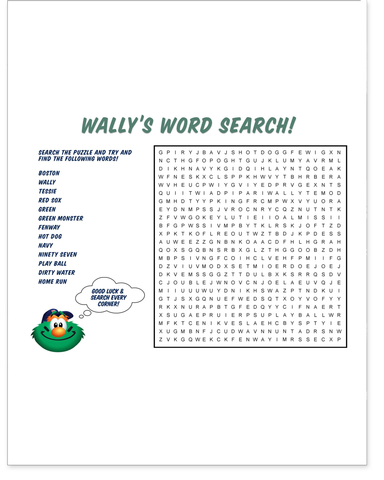 Meet Tessie!, Wally's little sister, Tessie, is coming to Boston! Meet her  for the first time at Winter Weekend!, By Boston Red Sox