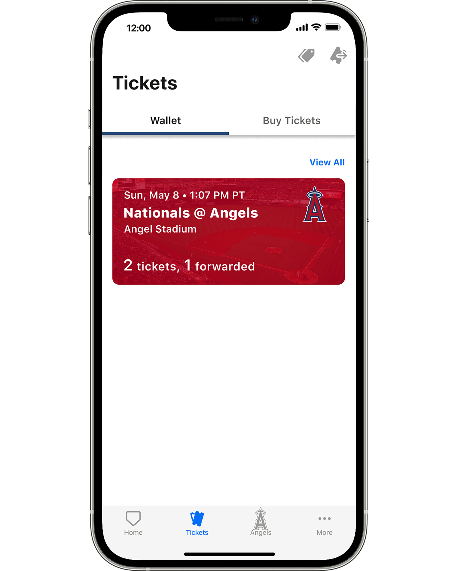 MLB Ballpark app  Los Angeles Angels