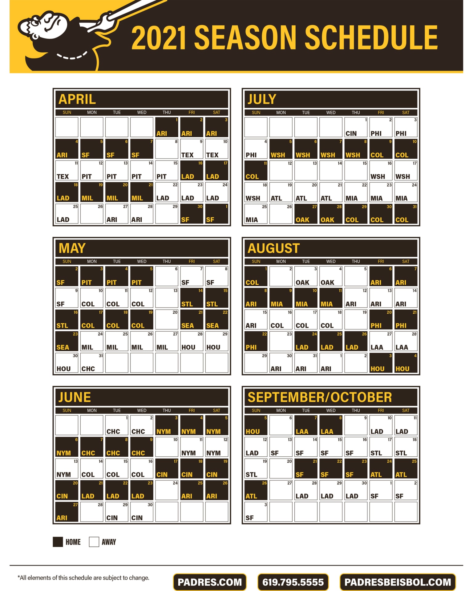 Padres 2022 Schedule Printable Customize and Print